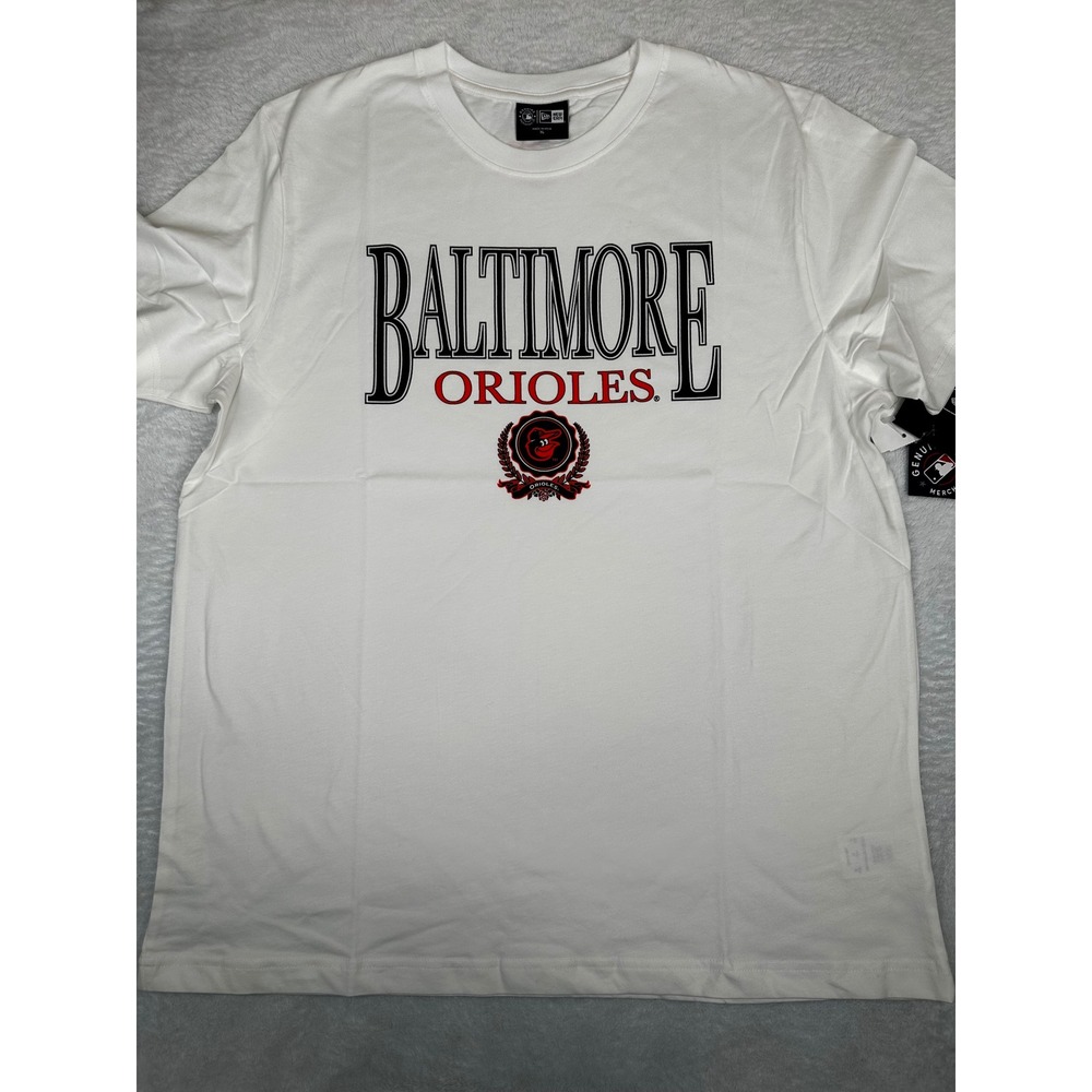 New Era Baltimore Orioles MLB Graphic T-Shirt White Mens XL Short Sleeve Tee